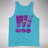 Lesbian Labrys Pride Grunge Exclamation Points Premium Tank Top - Aqua Triblend